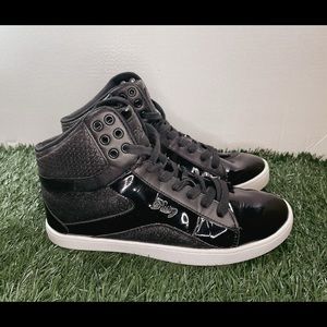 Pastry Hip Hop Sparkle High Top Sneaker (Black). Our Inventory:1-10